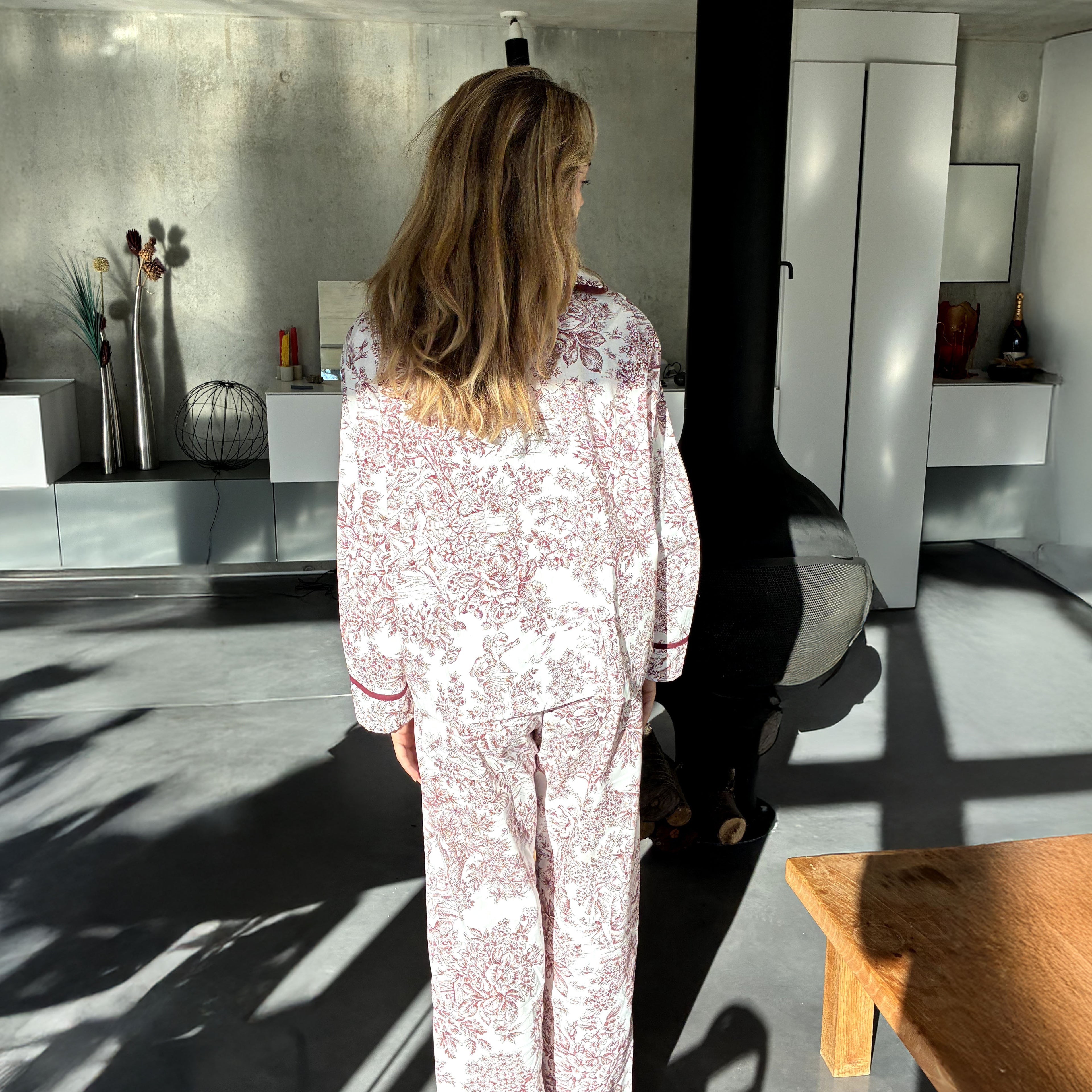 Haut de pyjama Sèvres Bordeaux