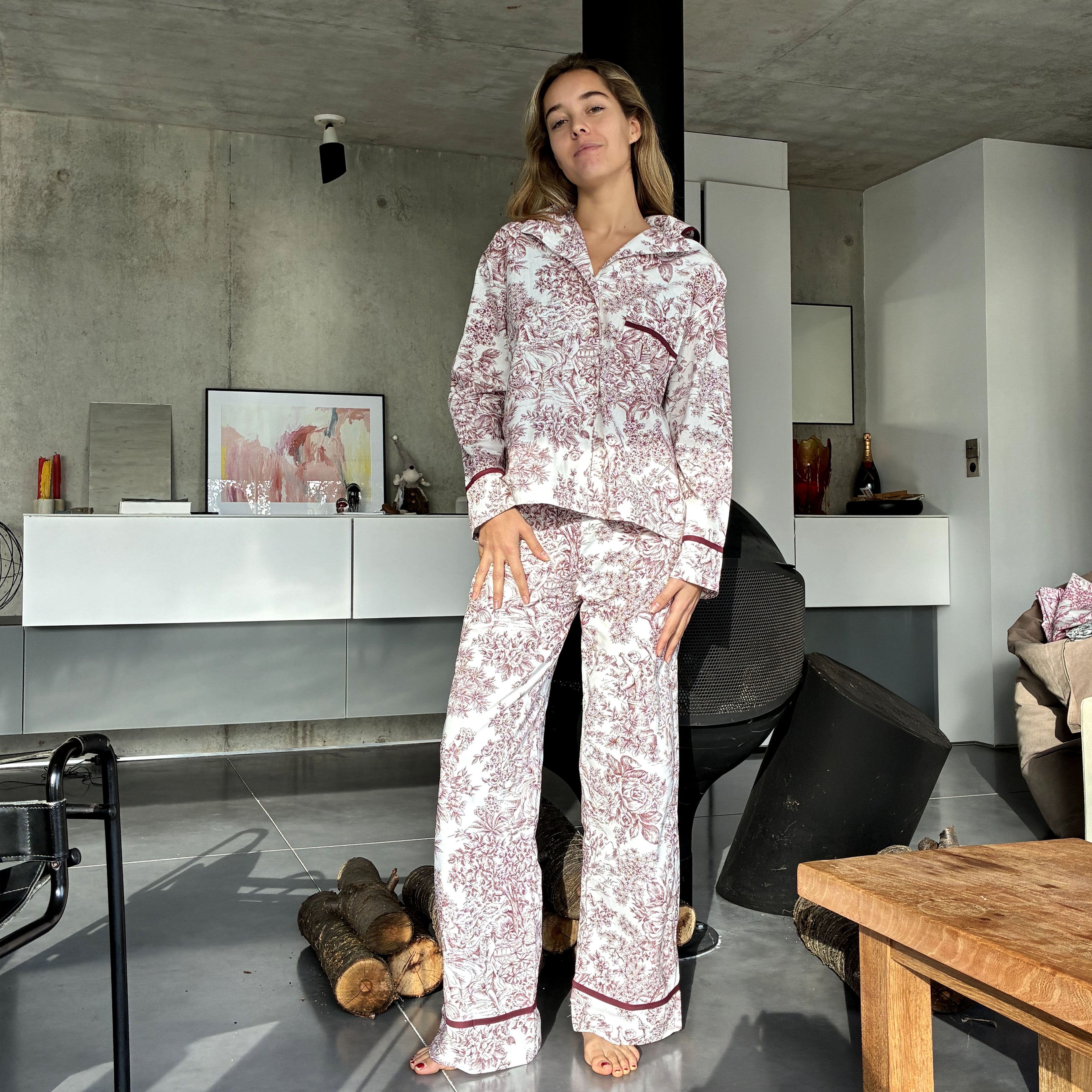 Bas de pyjama Sèvres Bordeaux