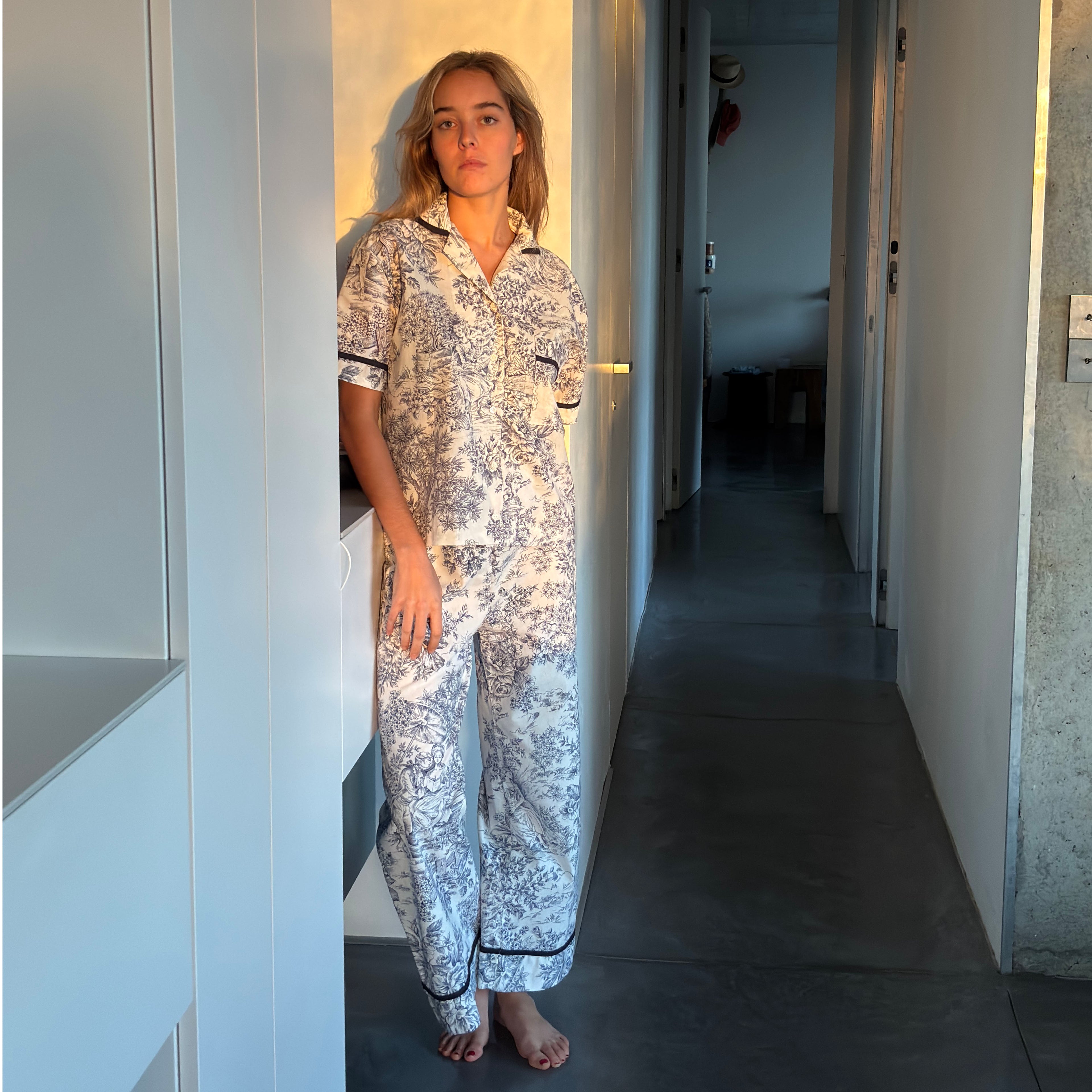 Bas de pyjama Sèvres bleu