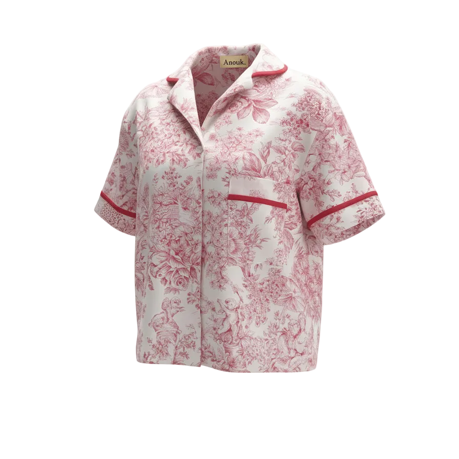 Haut de pyjama Trianon Rose