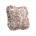 Coussin Bordeaux Froncé