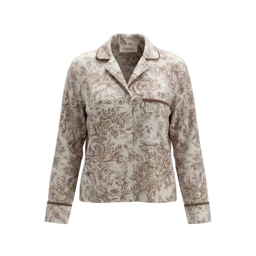Sèvres Brown Pyjama Top