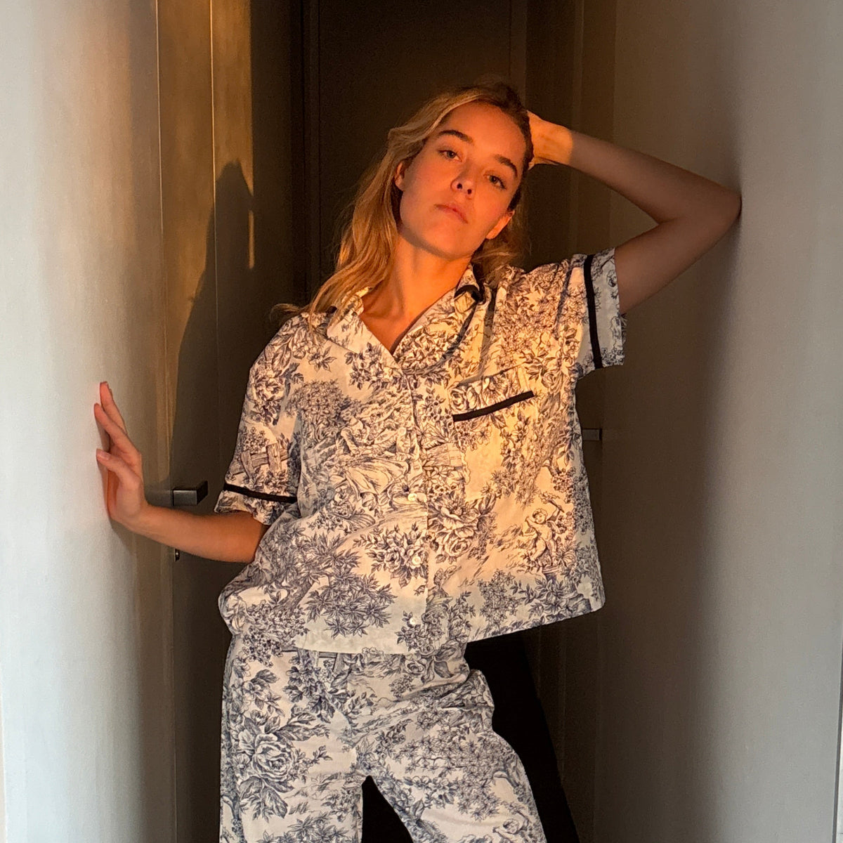 Haut de pyjama Trianon Bleu