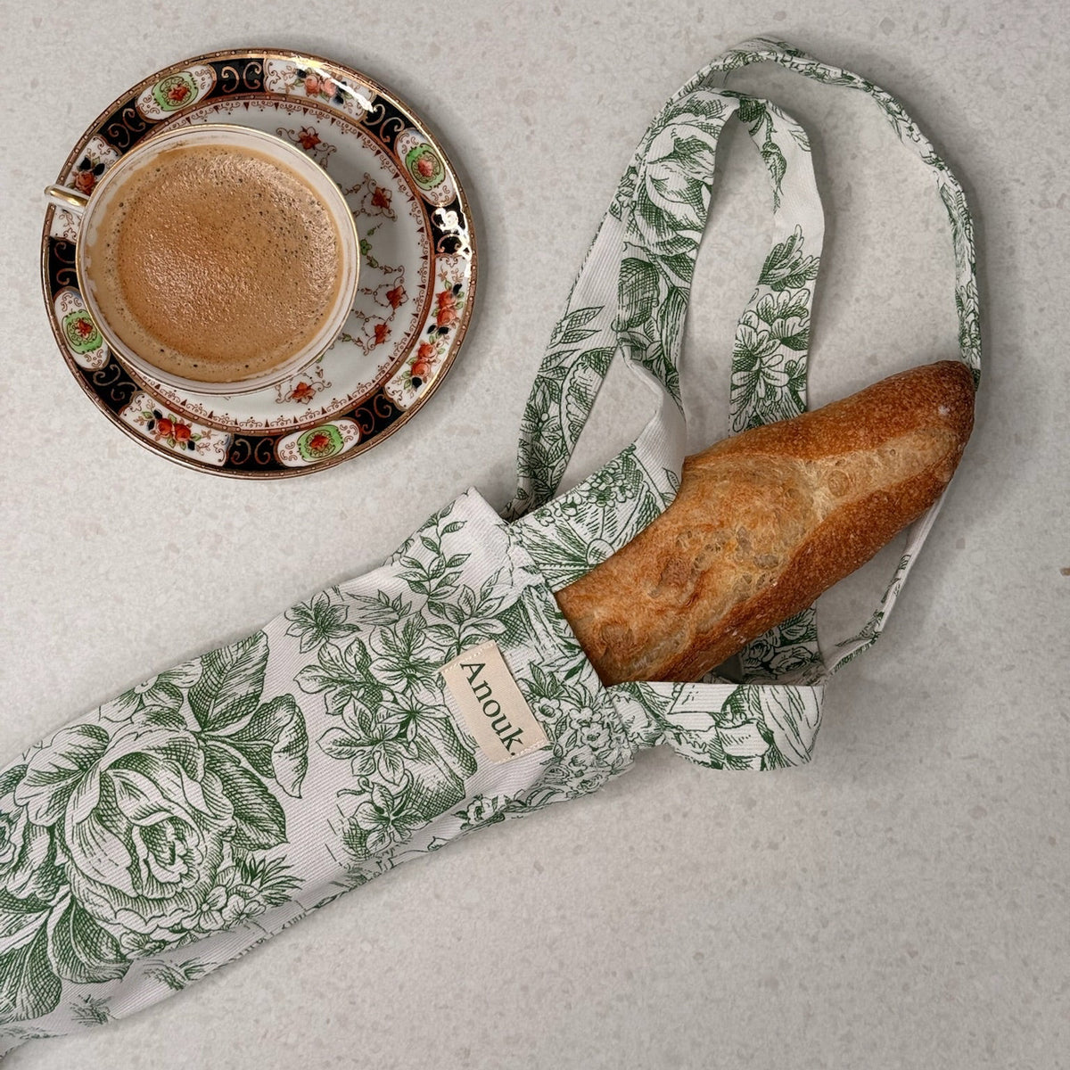Tote-baguette Vert